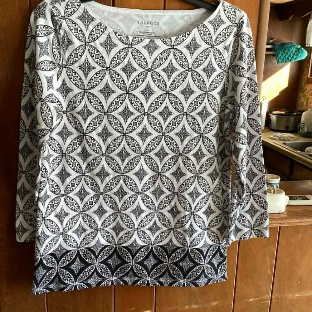 Talbots 3/4 Sleeve Pull Over Womens M